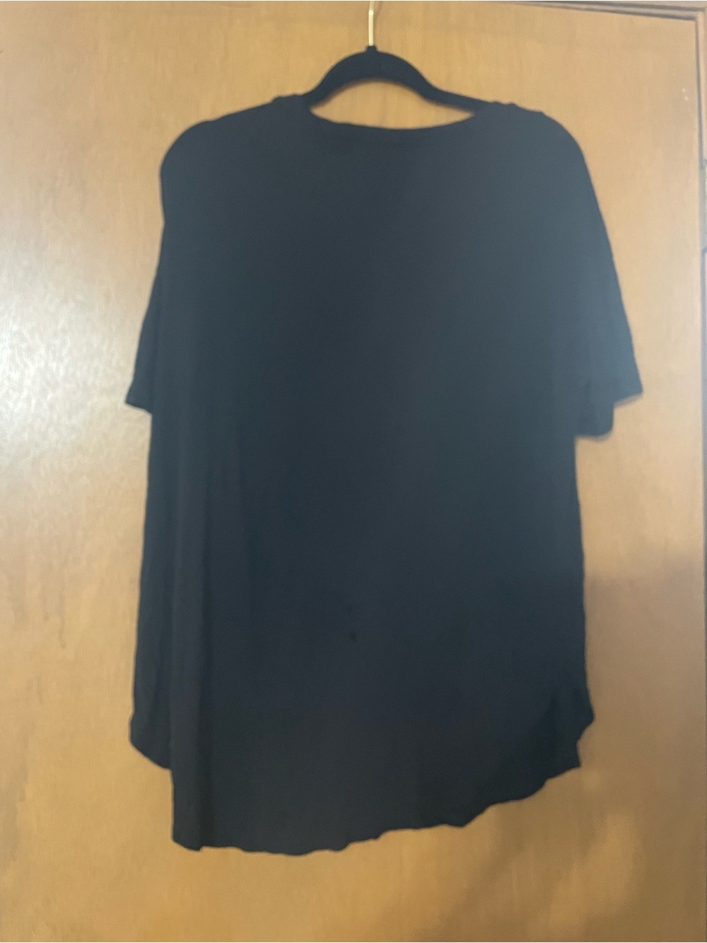 Time and Tru Black Short Sleeve Crew Neck Tee